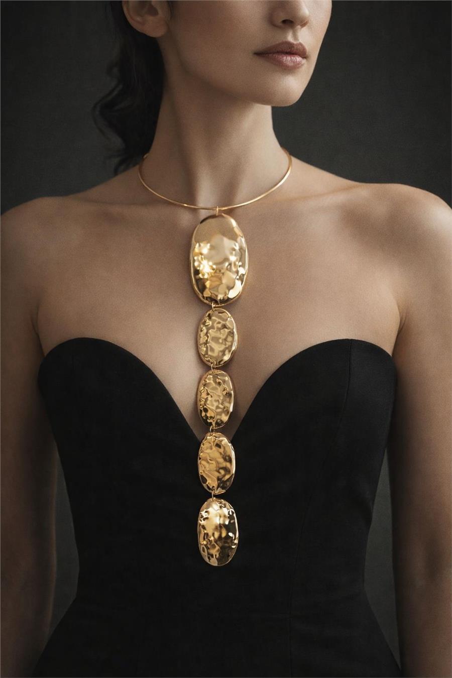 Ruth Gold Uzun Dekolte Kolye